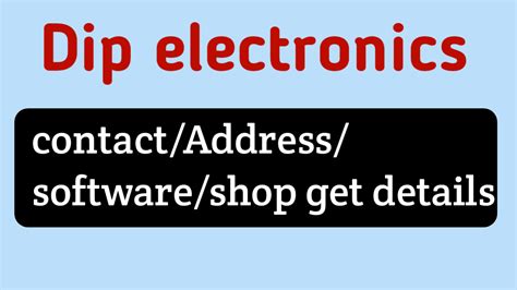 dip electronics lab contact number|About Us .